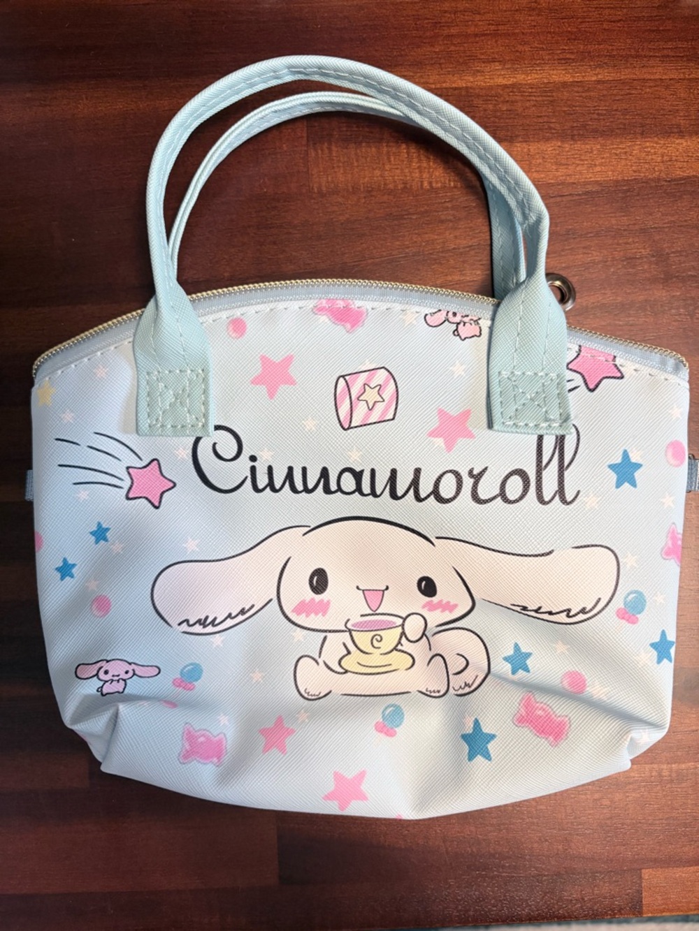 Sanrio Cinnamoroll Light Blue and Pink Star Tote